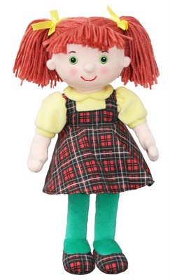 red hair rag doll